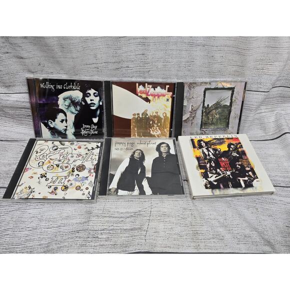 Lot Of 6 Led Zeppelin Robert Plant Jimmy Page Cd's - Picture 1 of 2